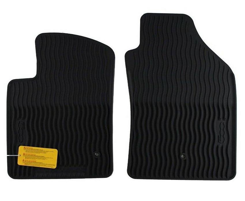 Floor Mat Set - Front (Black) (Rubber Slush)